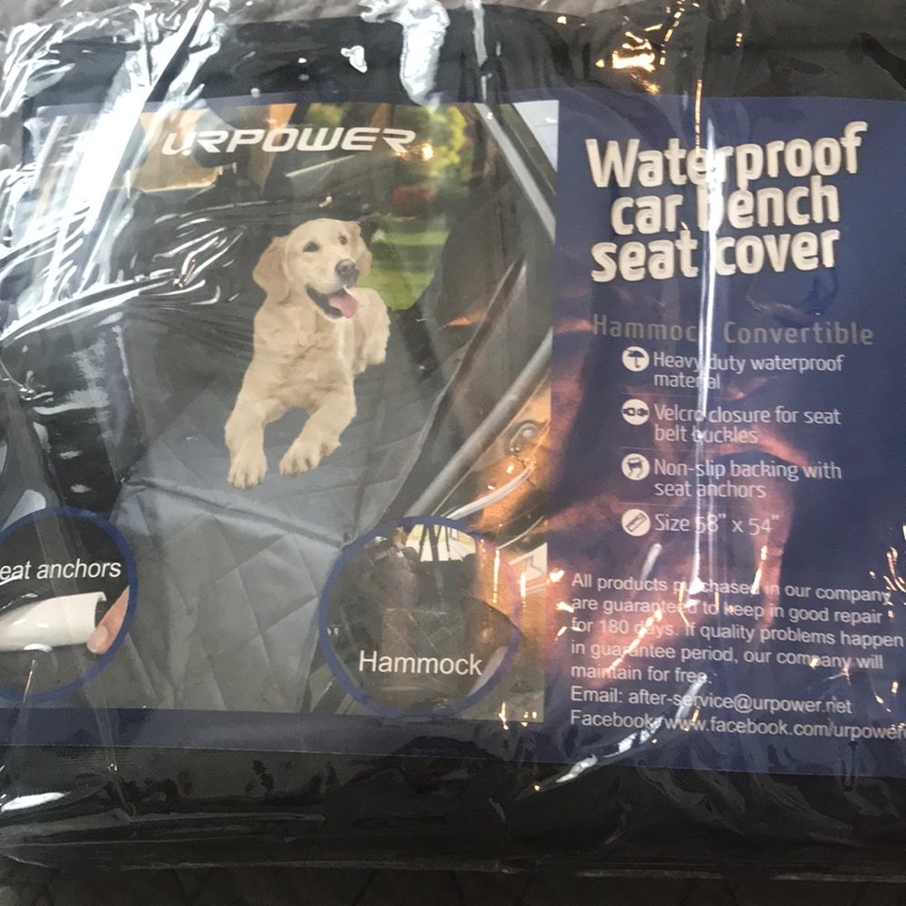 Back seat cover for dogs